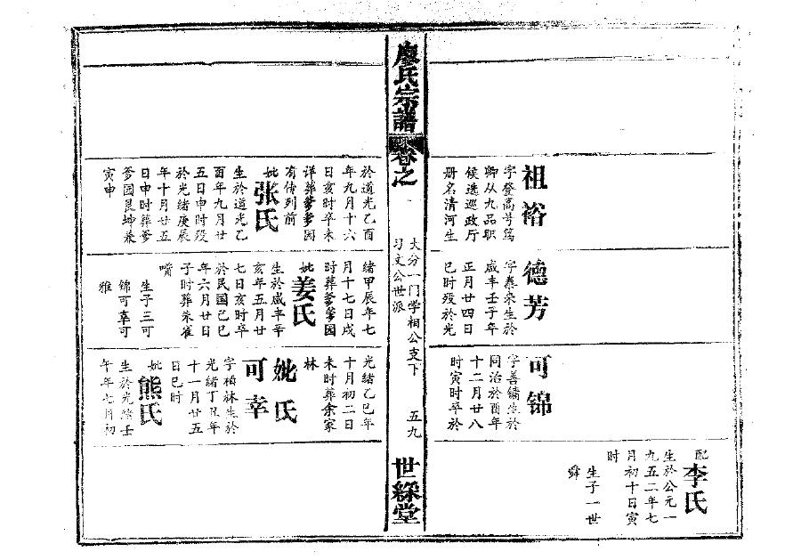 匡氏辈分排列顺序
