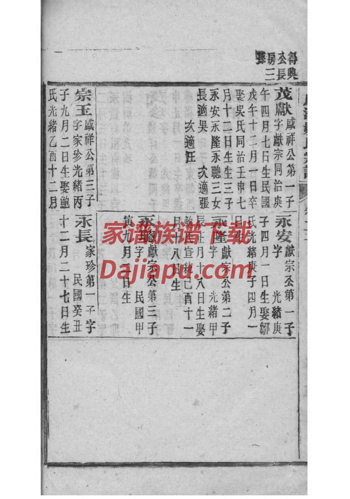 殷氏家族家谱简介