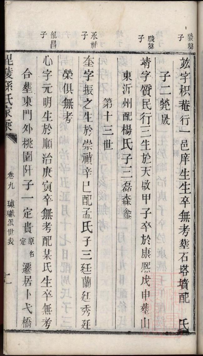 叶家家谱