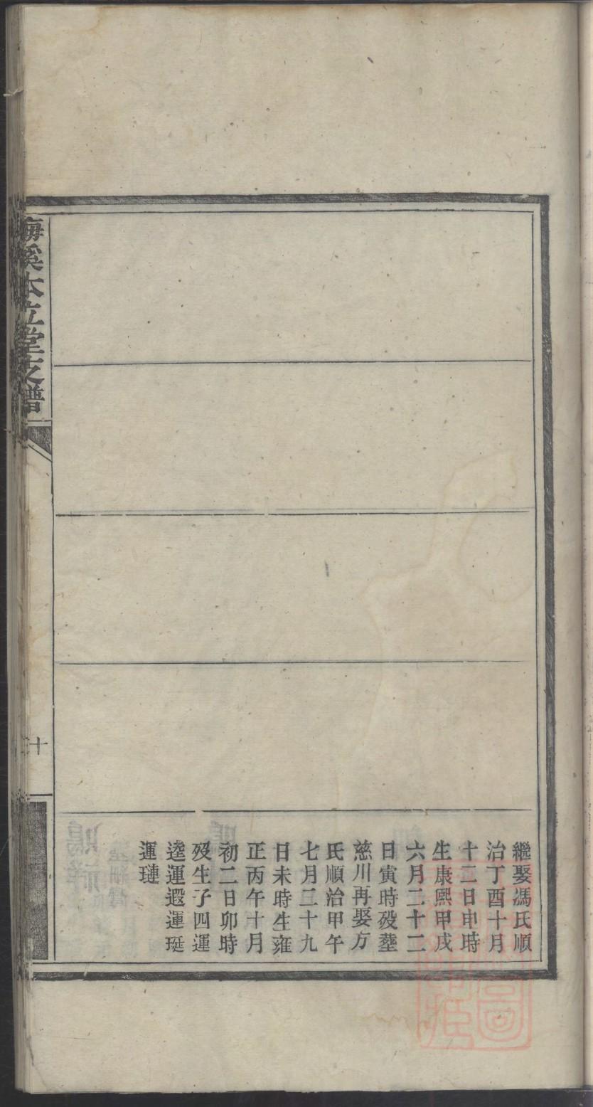 王氏家谱振殿东
