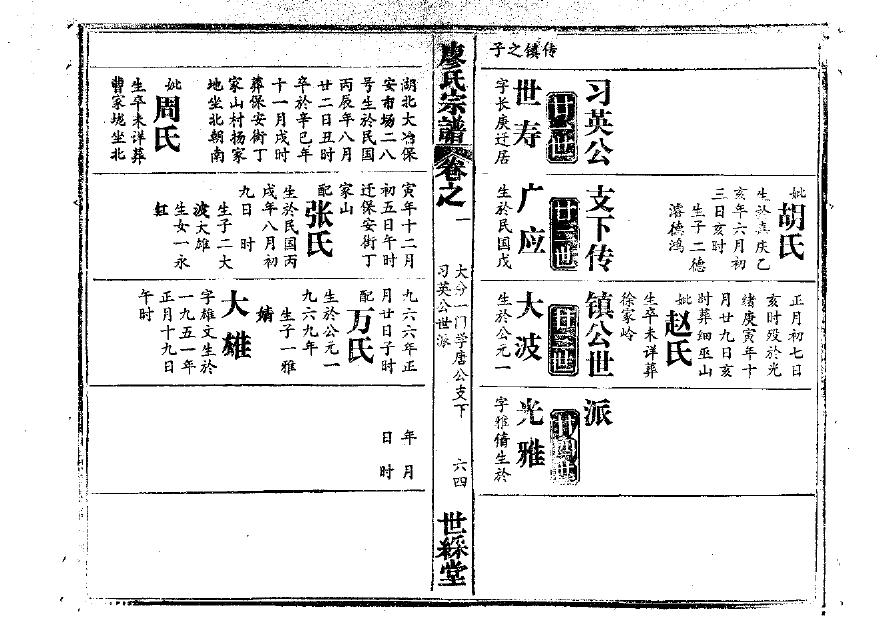 要氏辈分排列顺序