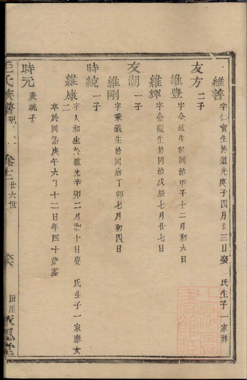 国姓族谱字辈查询全部