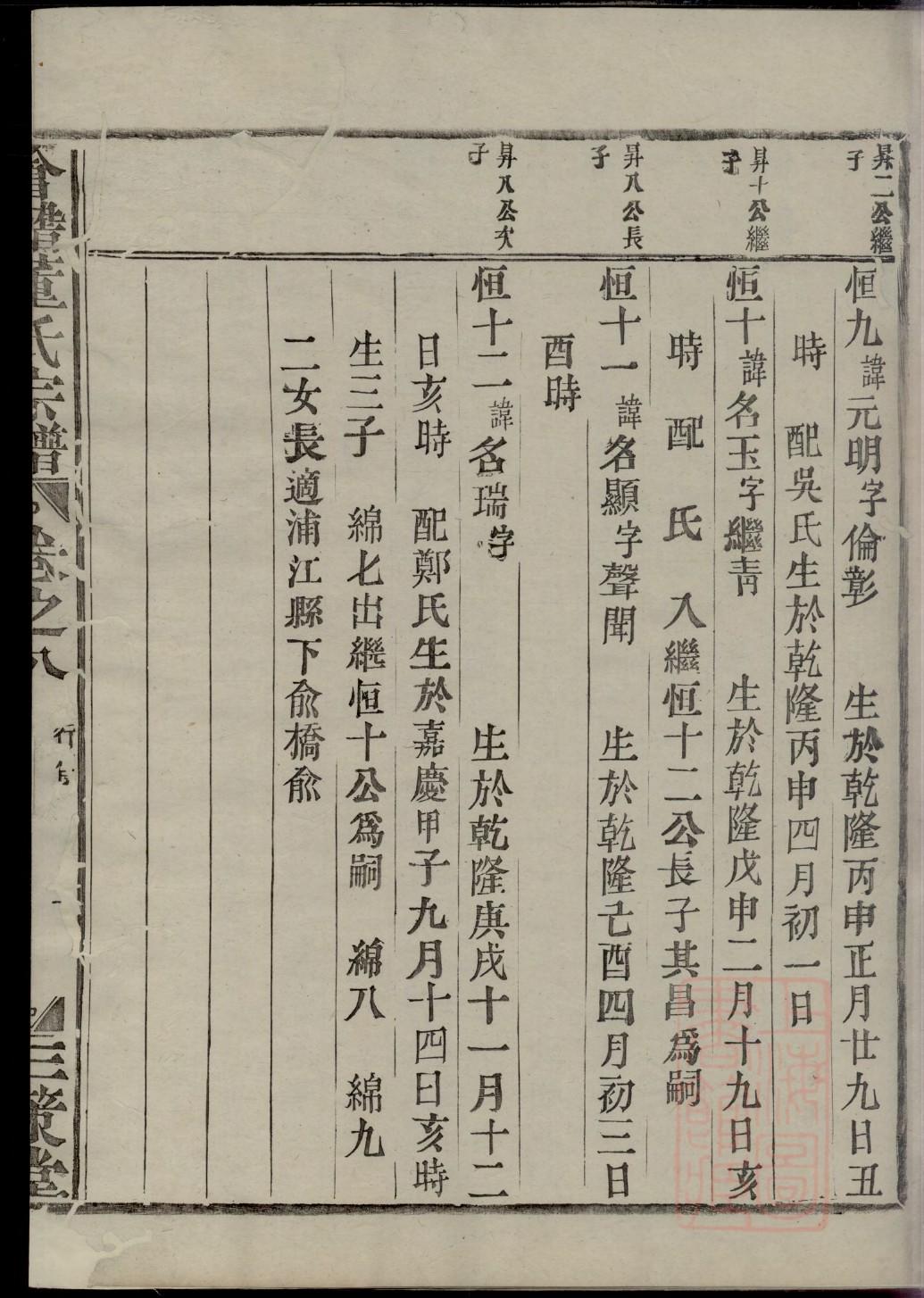 宛氏族谱字辈大全