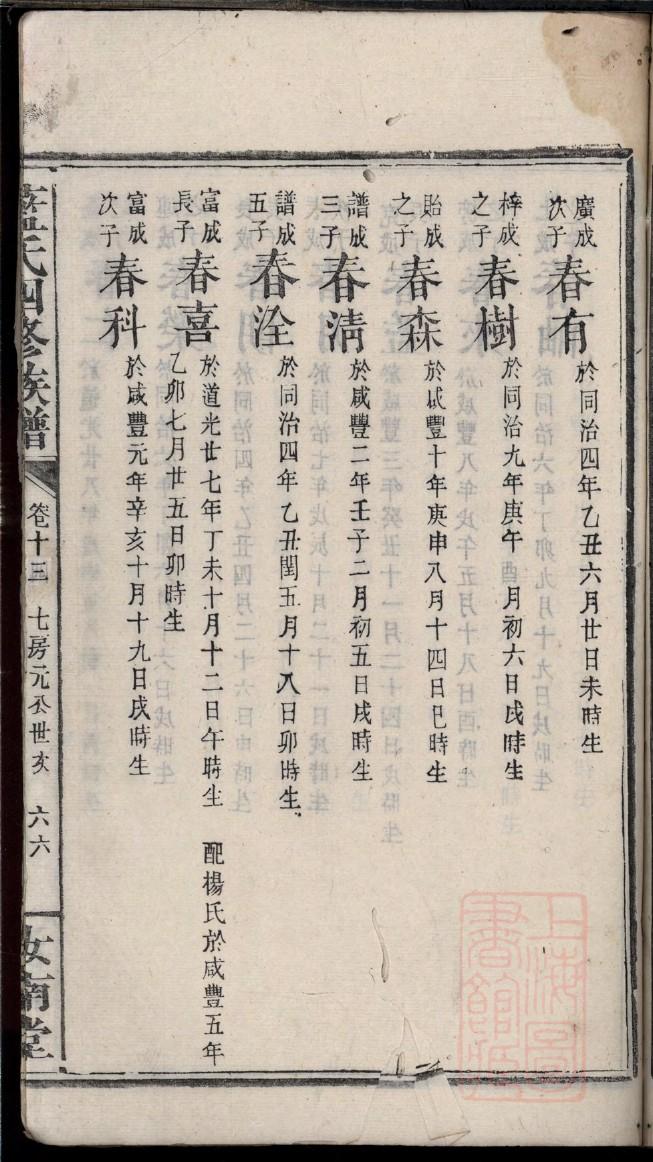 肥氏宗祠对联