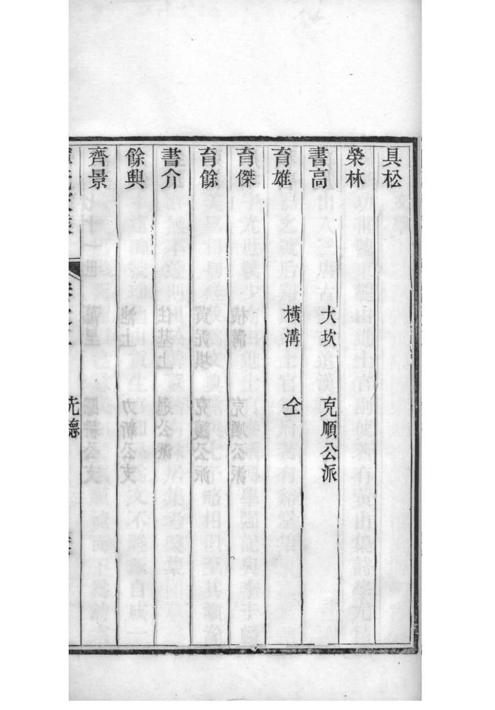 瞿姓家谱辈分