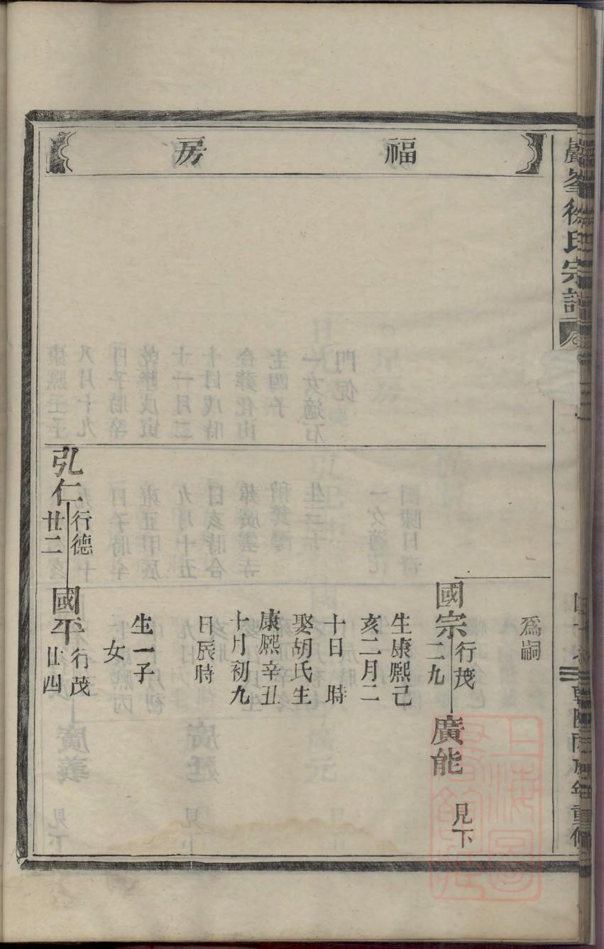 鹿氏族谱家谱