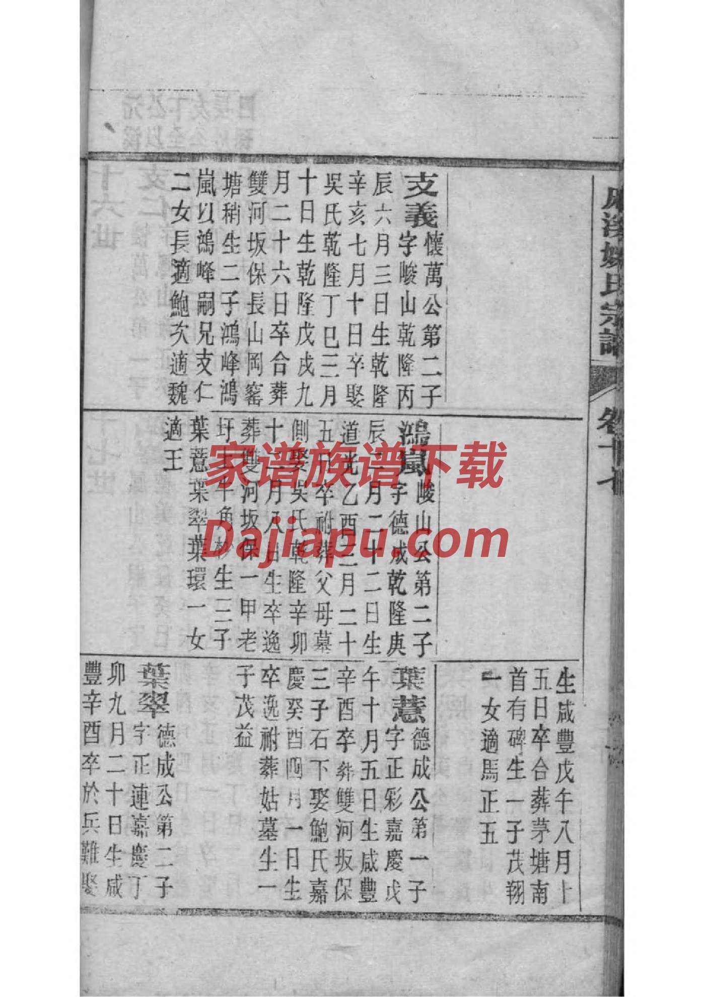 邹应龙家谱