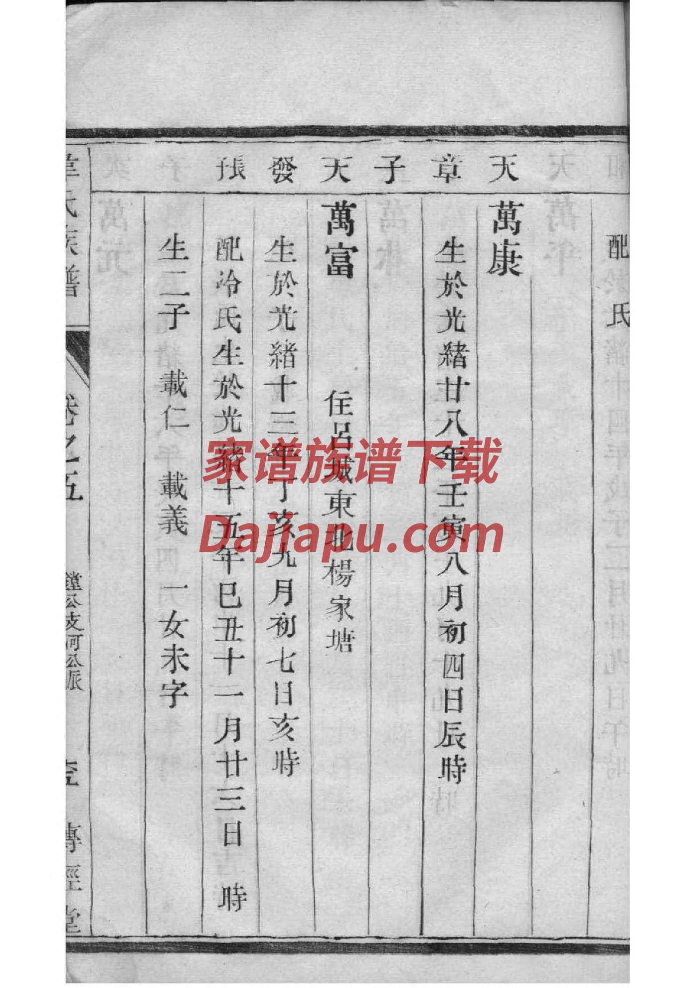 四川南充王氏家谱