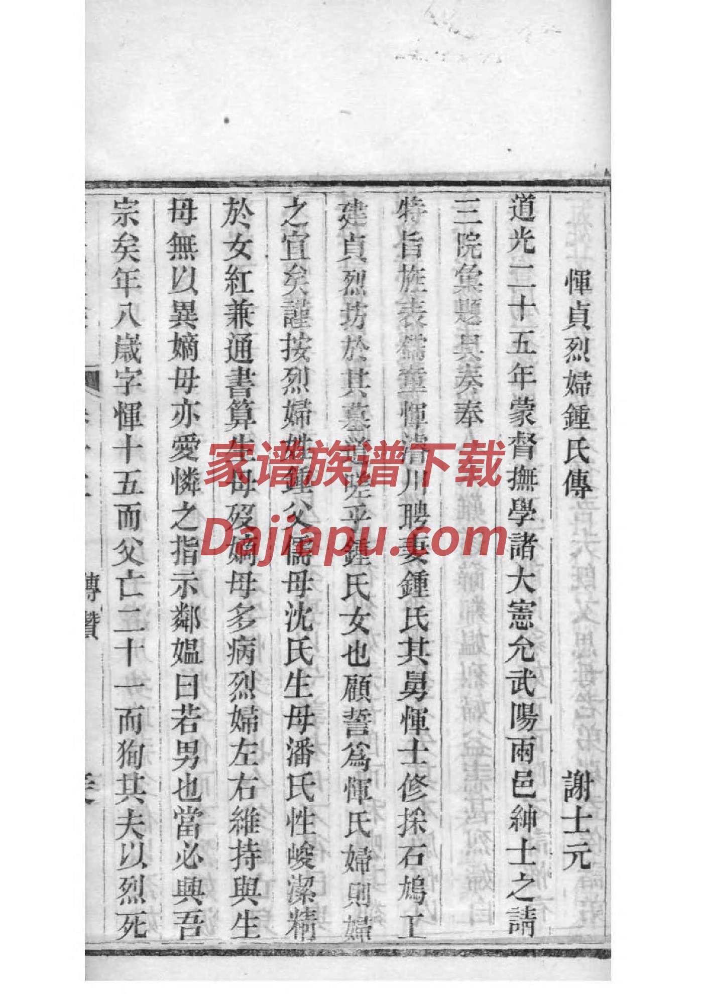 童姓族谱字辈
