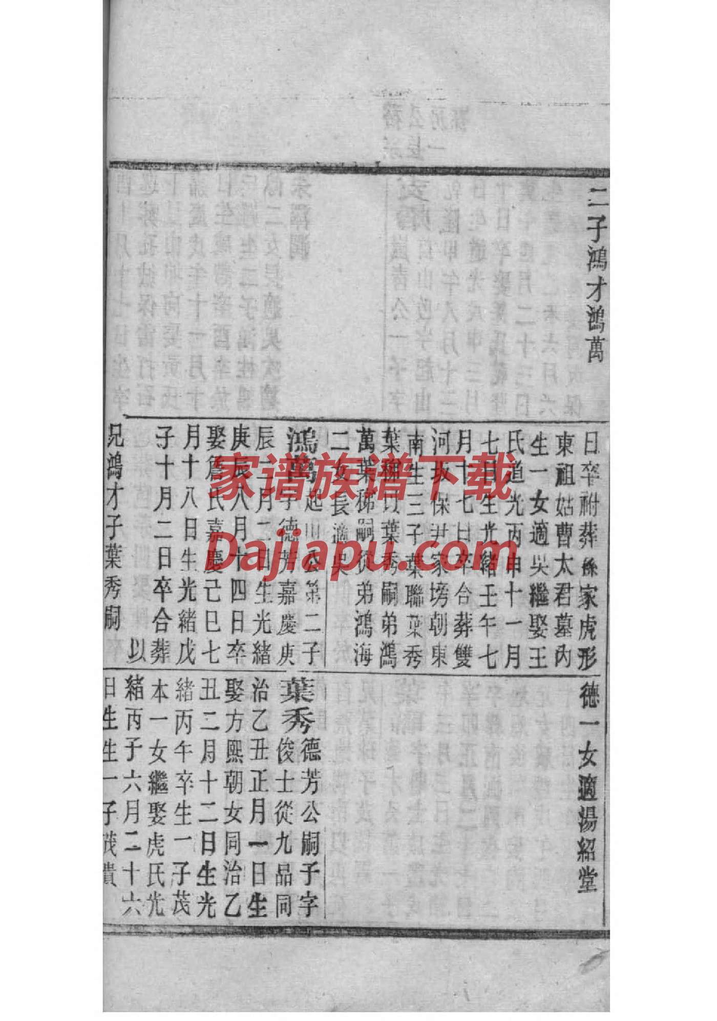 鹿氏家谱查询一览表