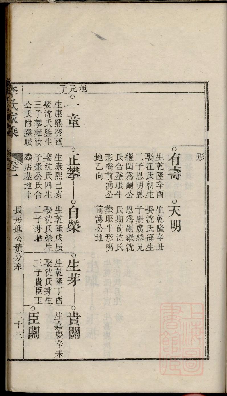 家谱WPS表格样式