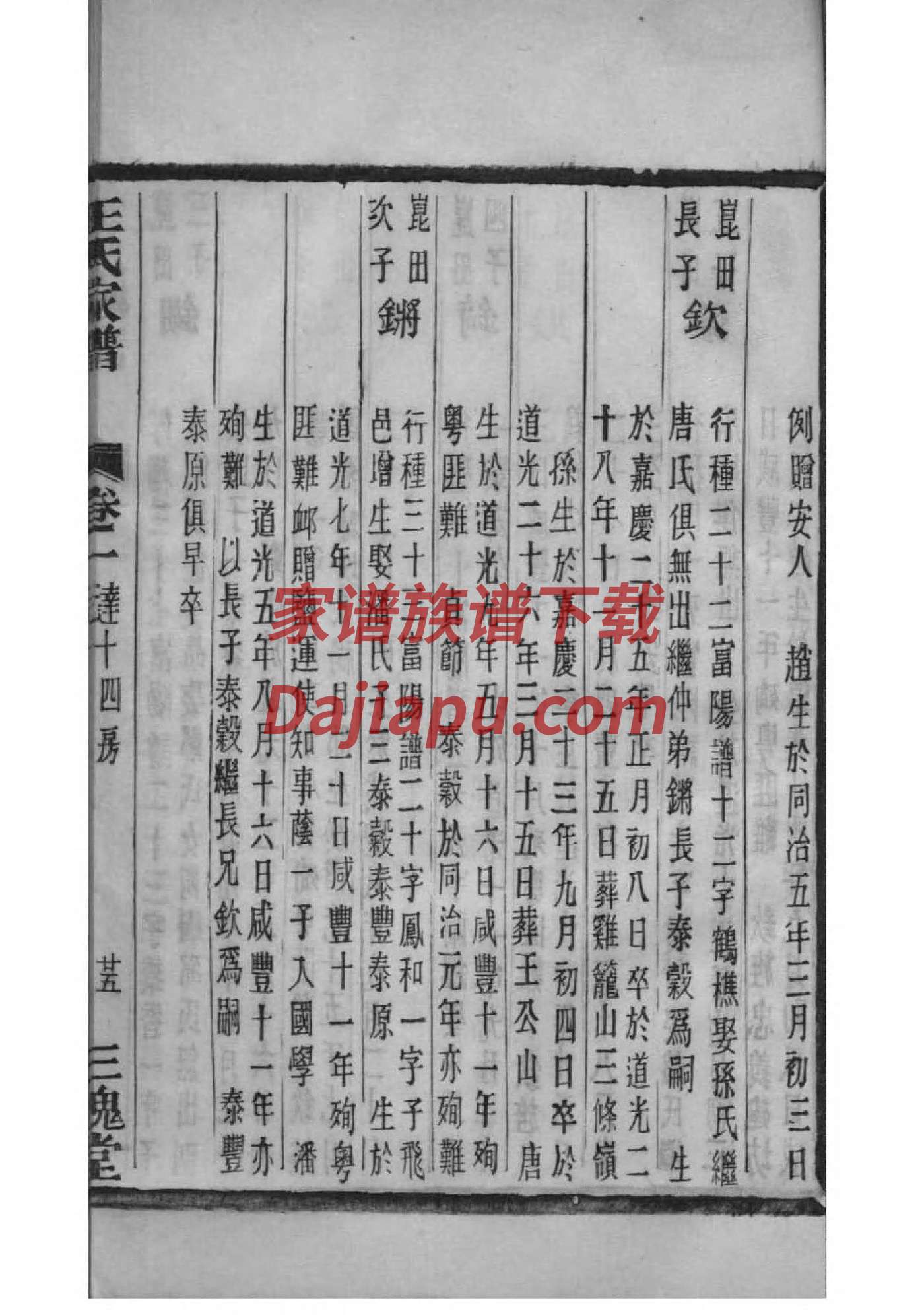 庹氏族谱电子版下载阅读