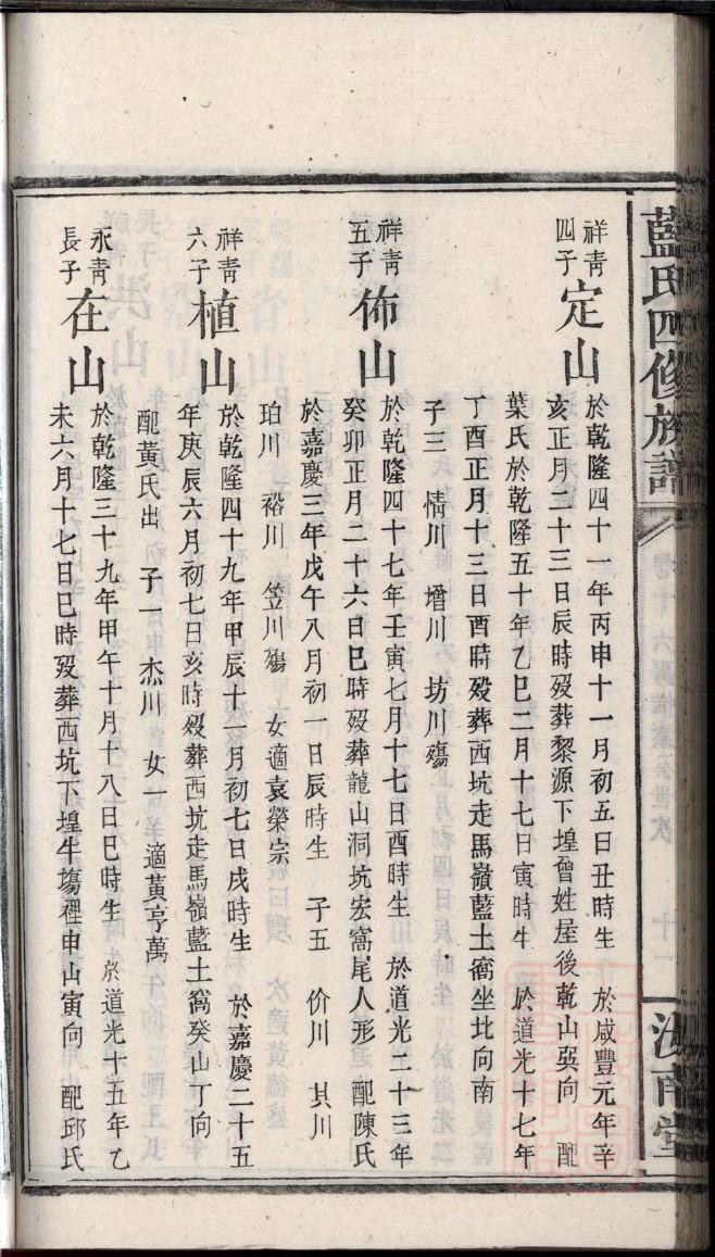 裴氏家谱辈分表官字辈