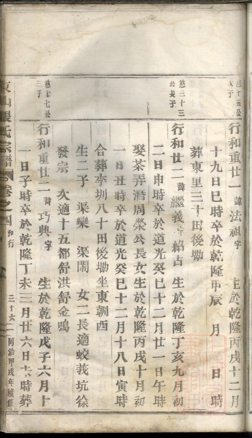 庆氏家谱查询一览表