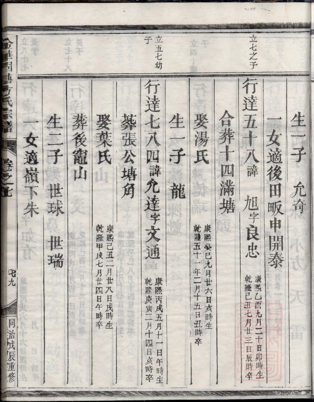 符姓家谱字辈