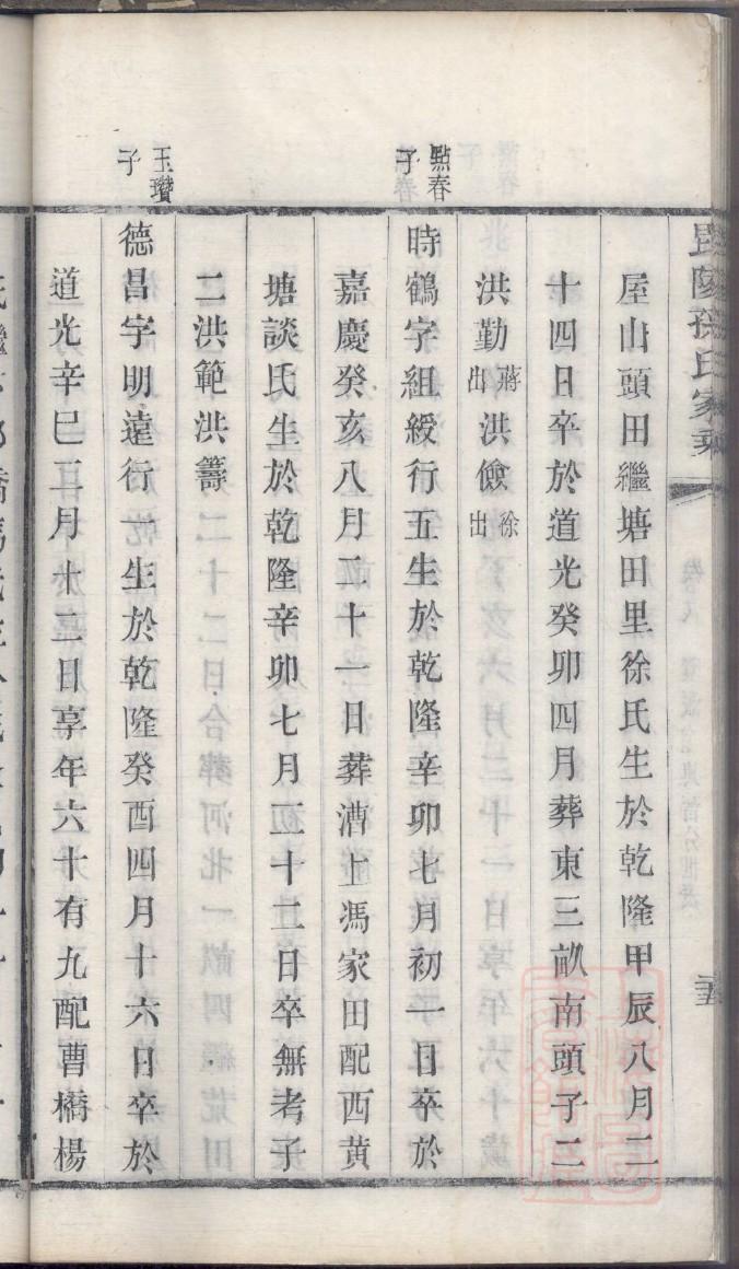 孔族的家谱
