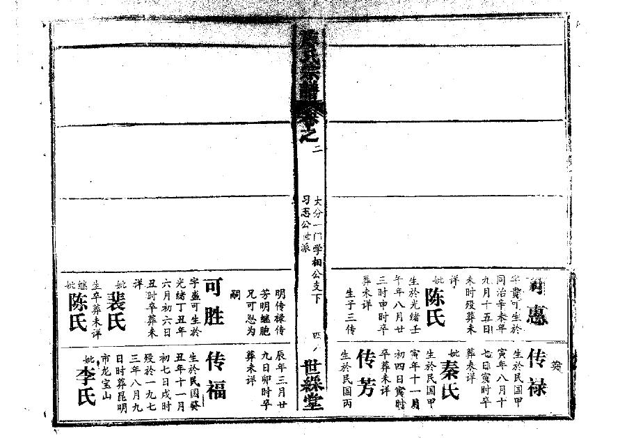 用氏家谱所有字辈查询