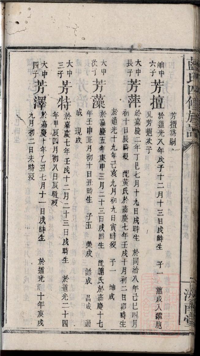 简单的家谱