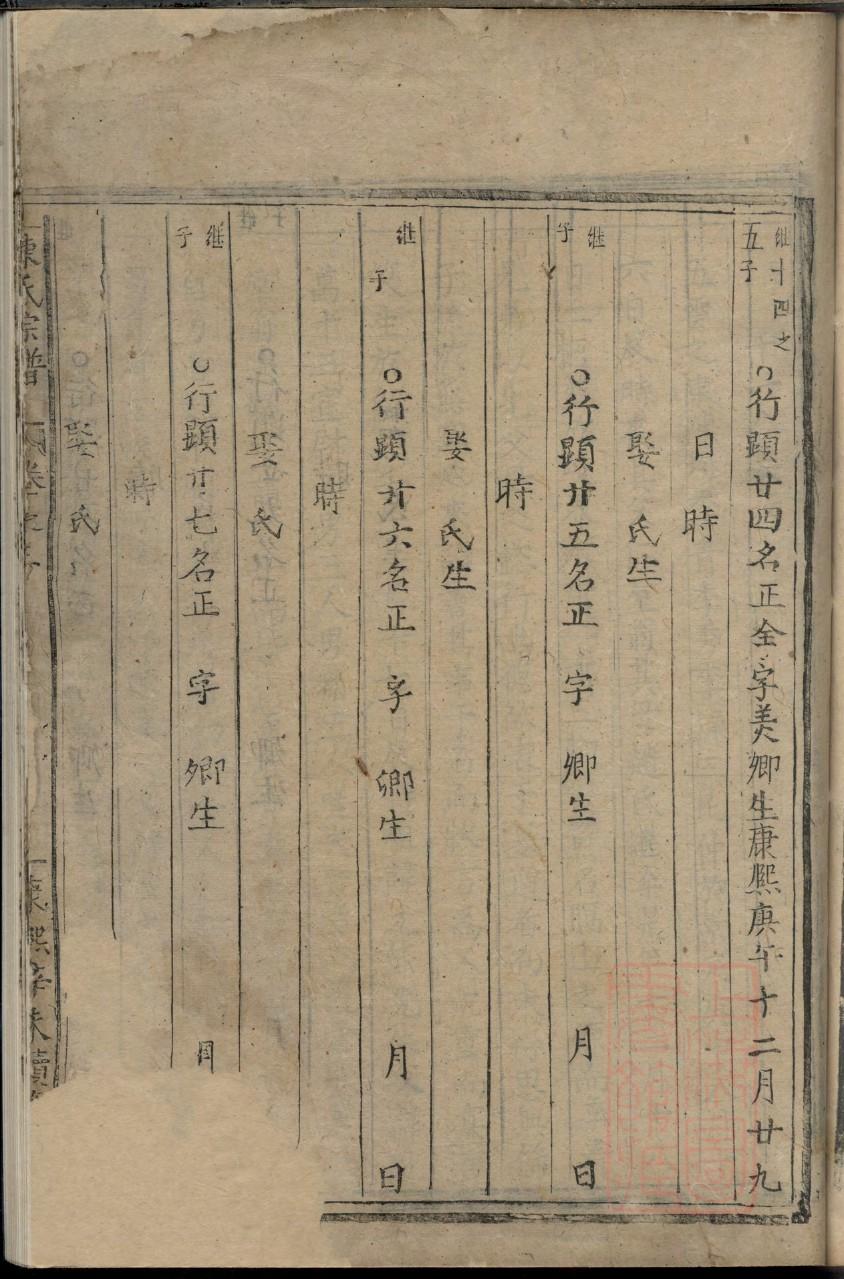 江西吉安李氏家谱字辈