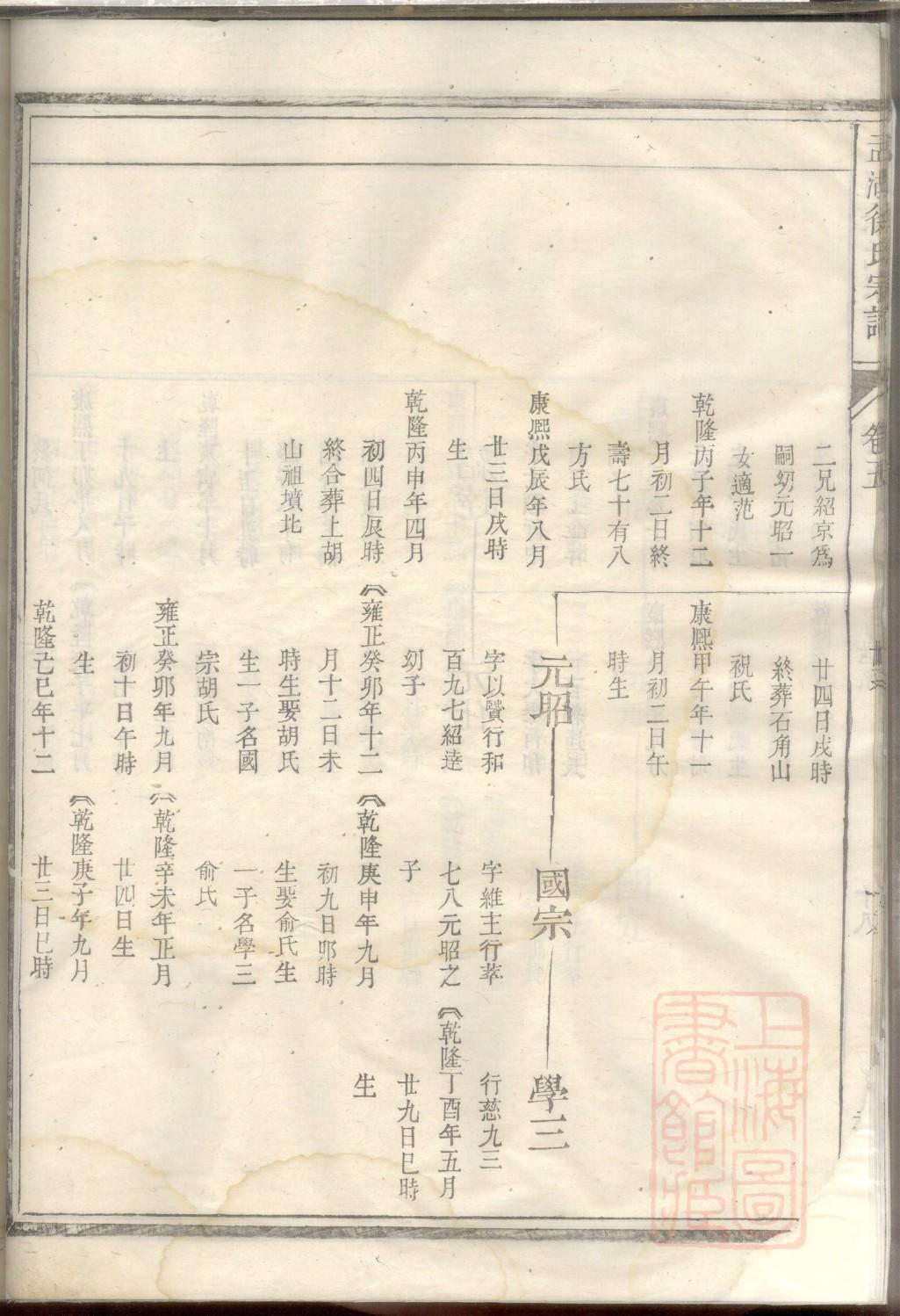 别姓族谱字辈排行
