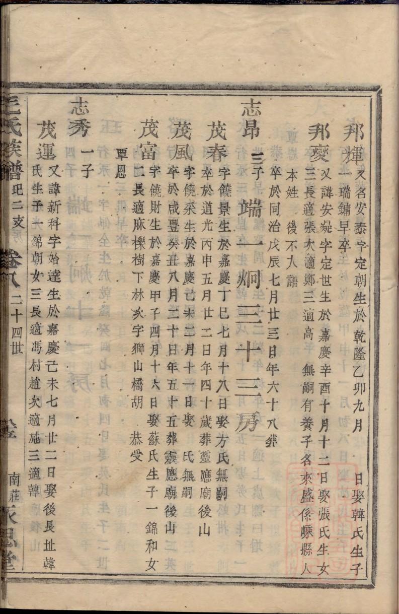 广西陈氏族谱字辈