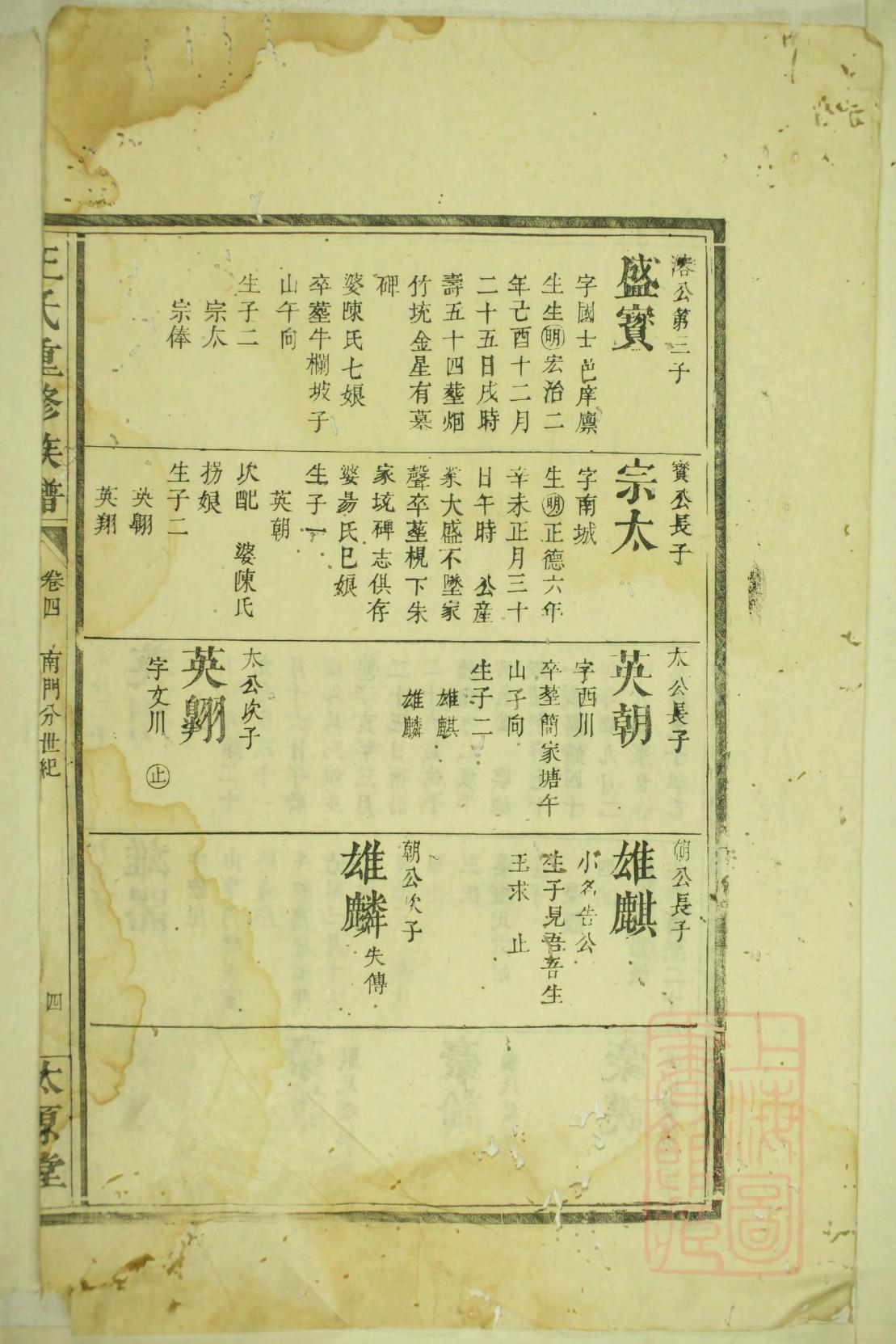 乔氏族谱48个字辈