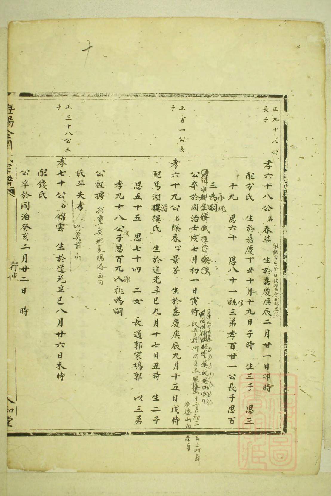四川遂宁刘姓家谱