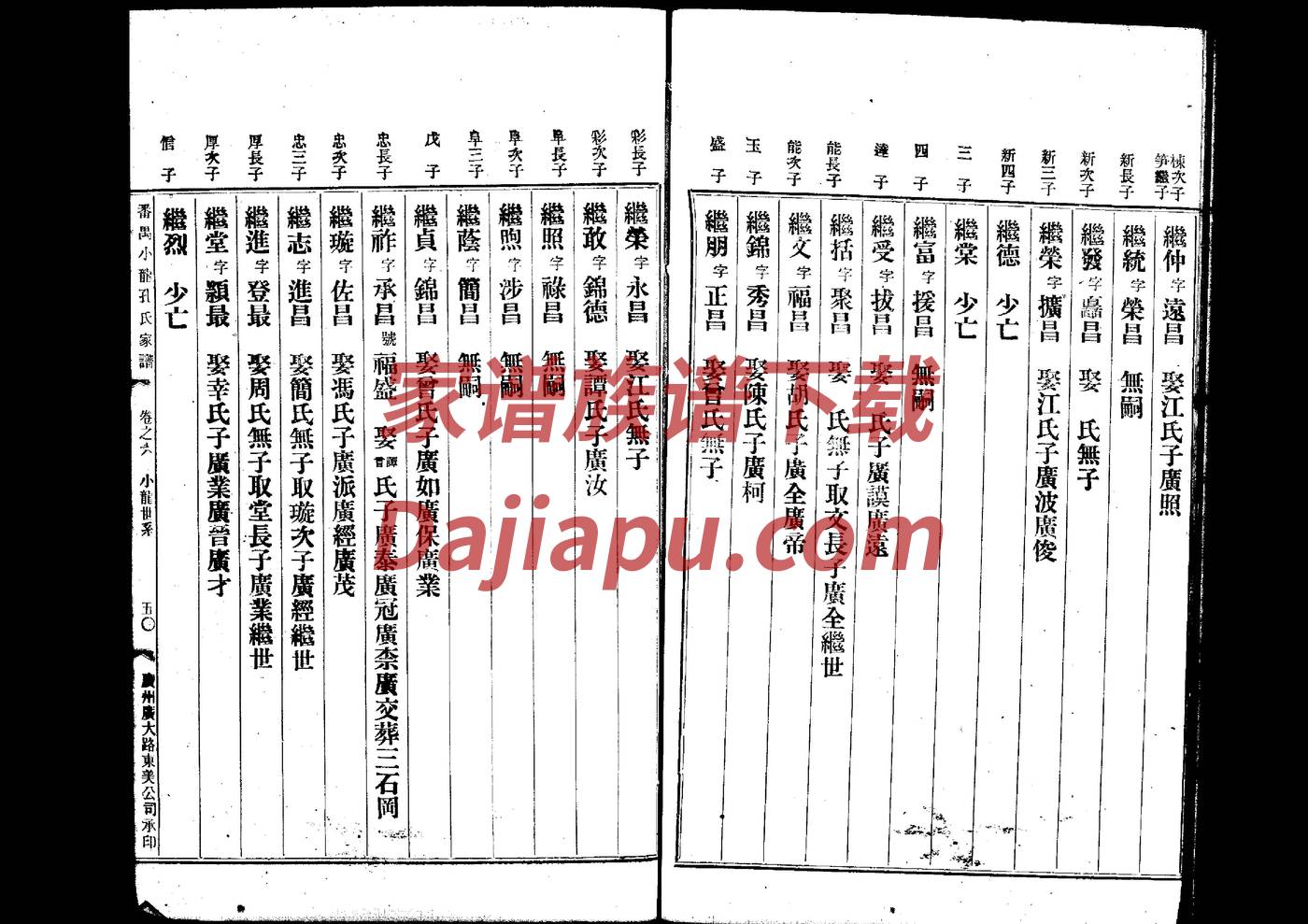 家谱格式怎么编写