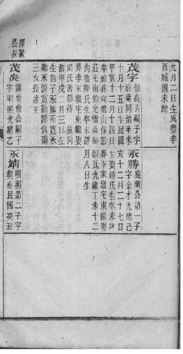 吉林邹家家谱
