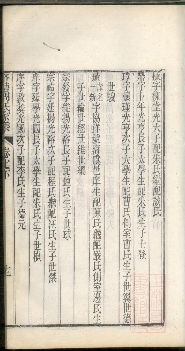 殷姓家谱辈分