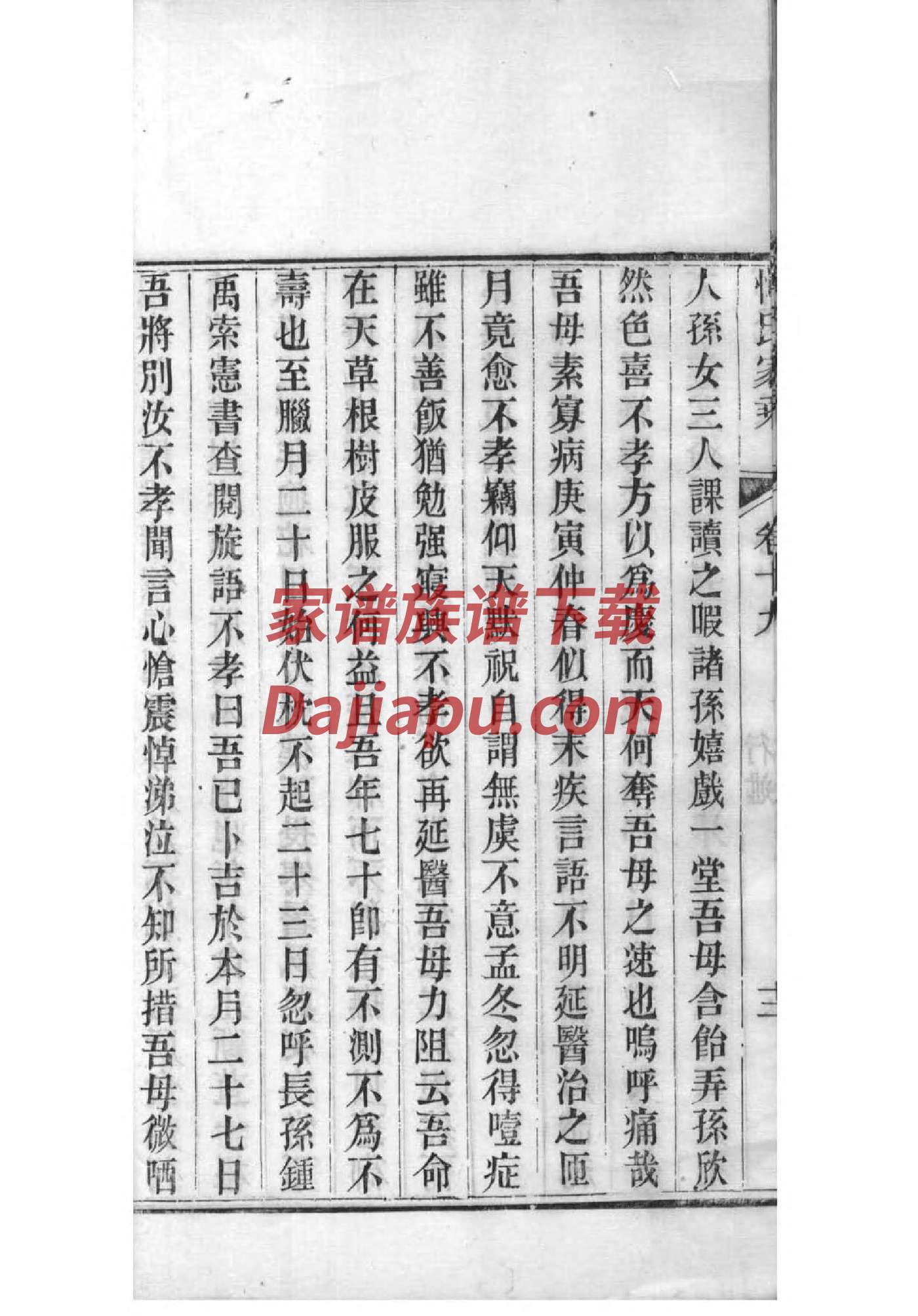 灵芝马氏家谱