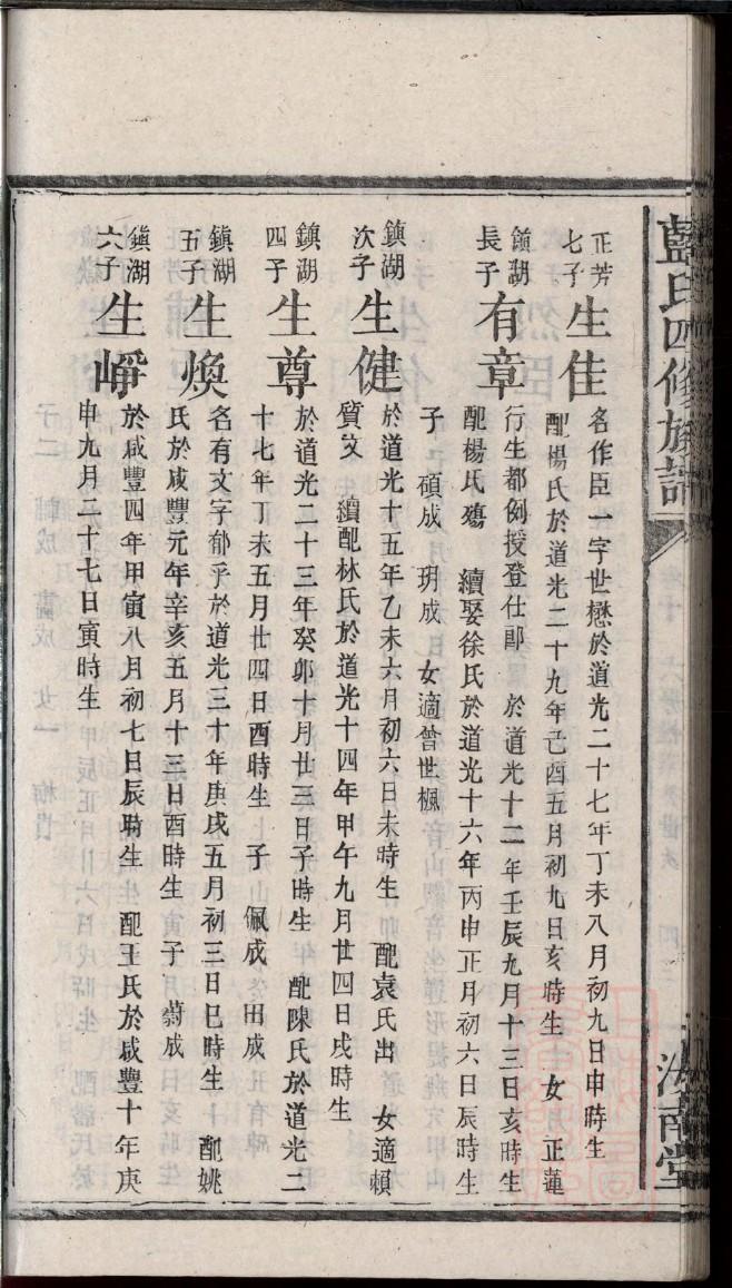 戢姓族谱字辈大全