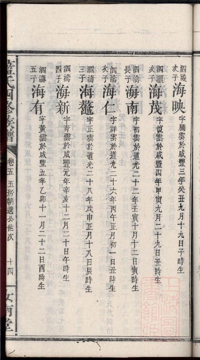 伍氏族谱家谱