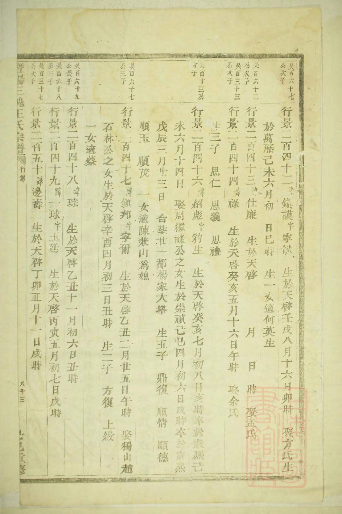 瓮氏家谱24个辈分