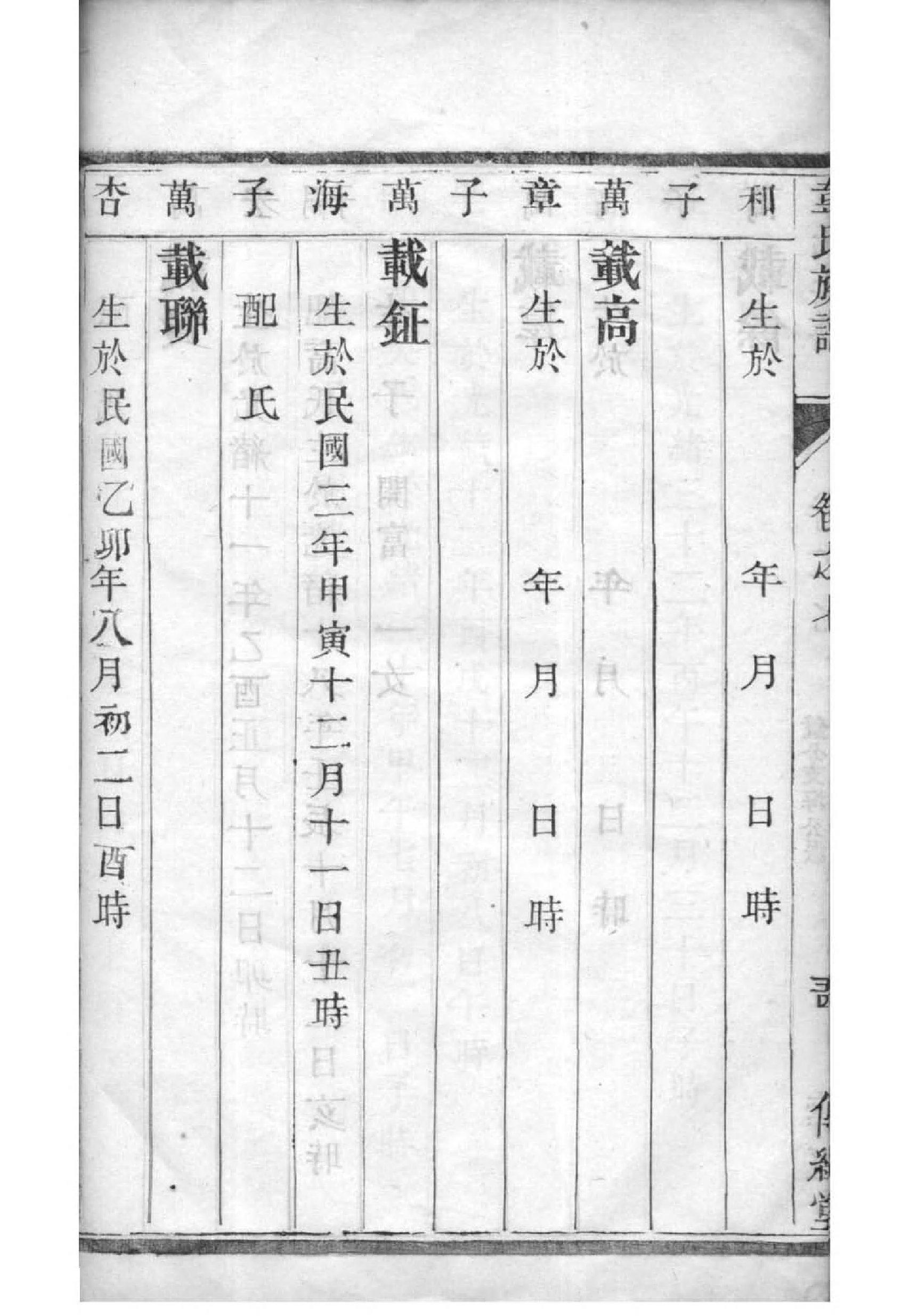 仇氏家谱所有字辈查询