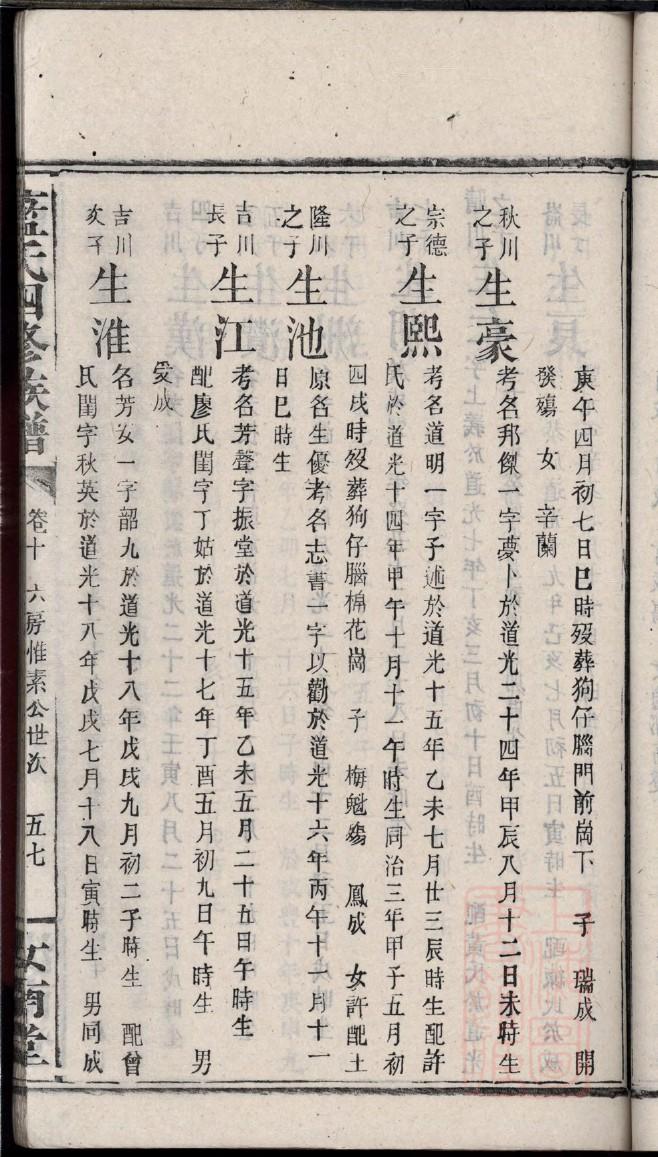 四川刘氏家谱字辈大全书