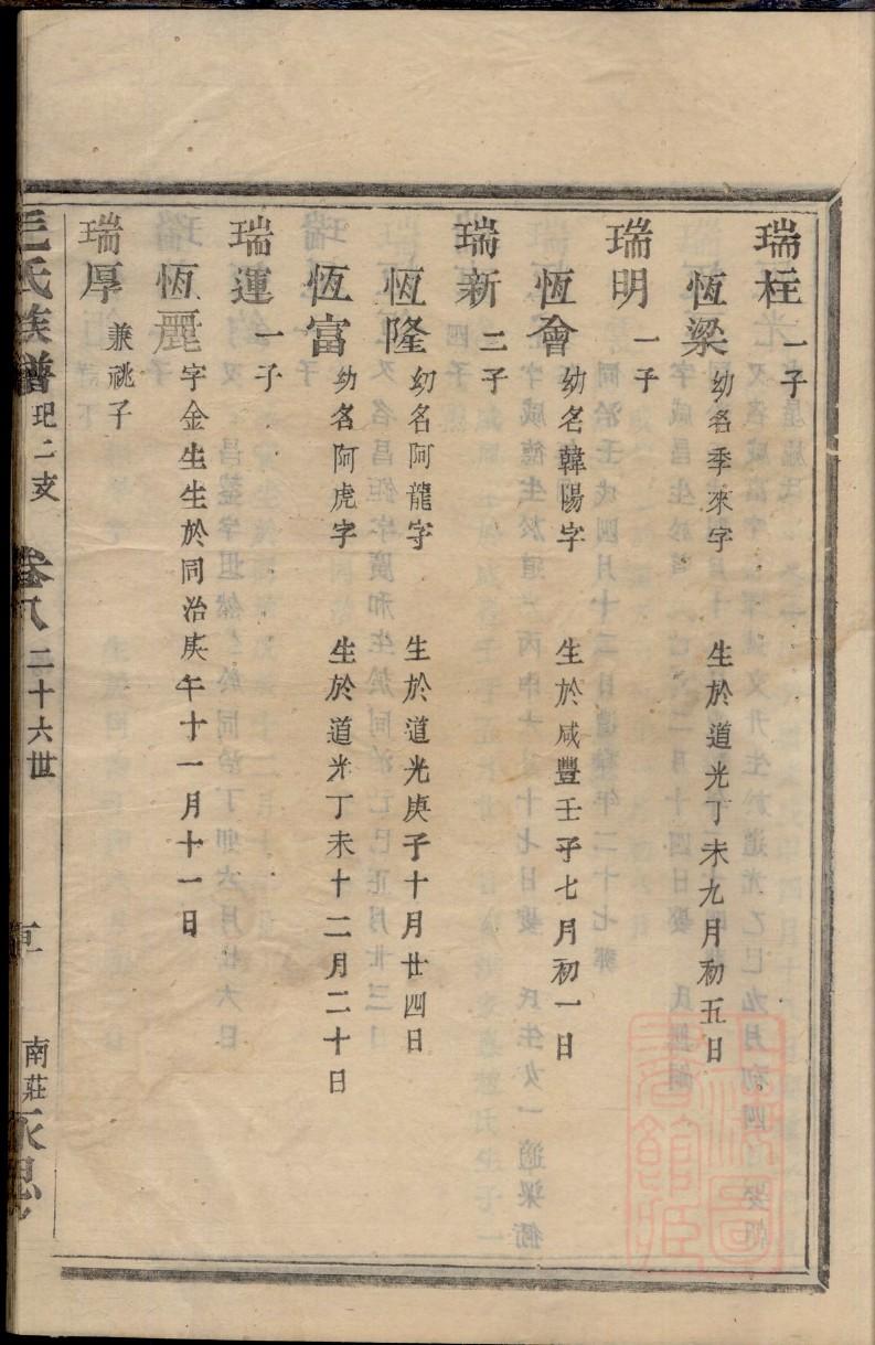 石氏族谱字辈查询表