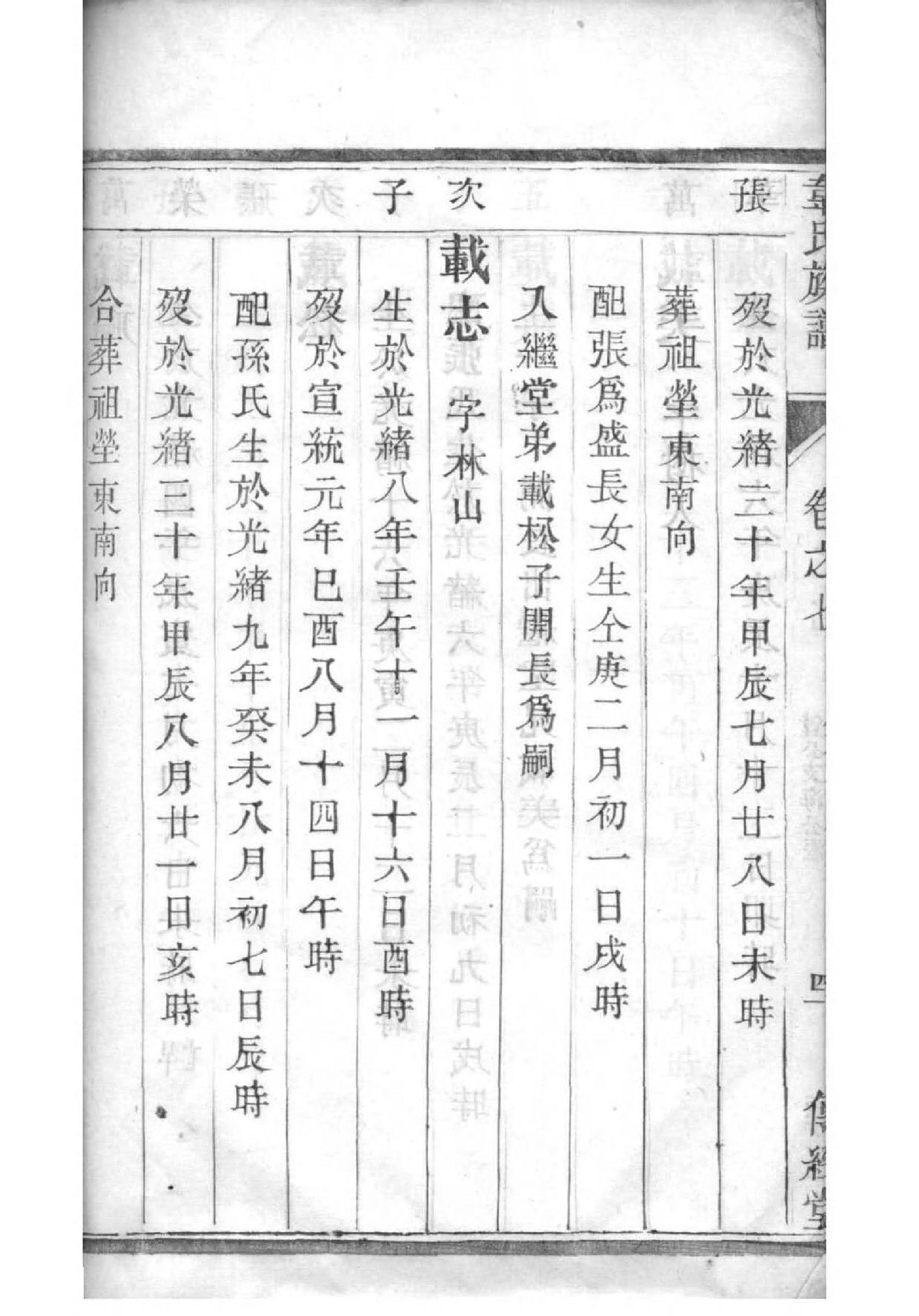 唐氏家谱辈分