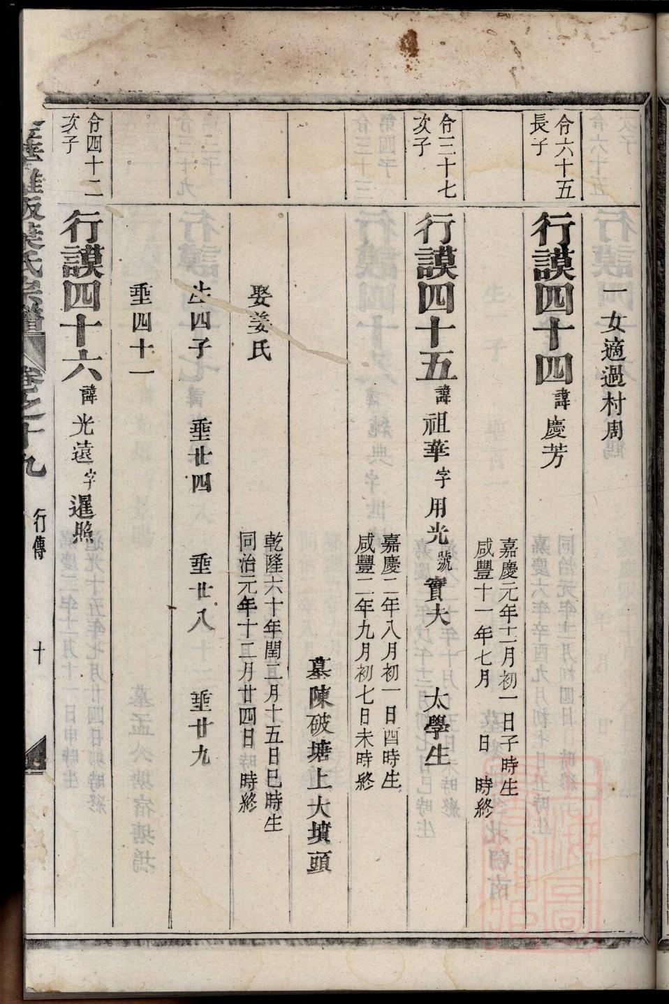 寒姓族谱字辈排行