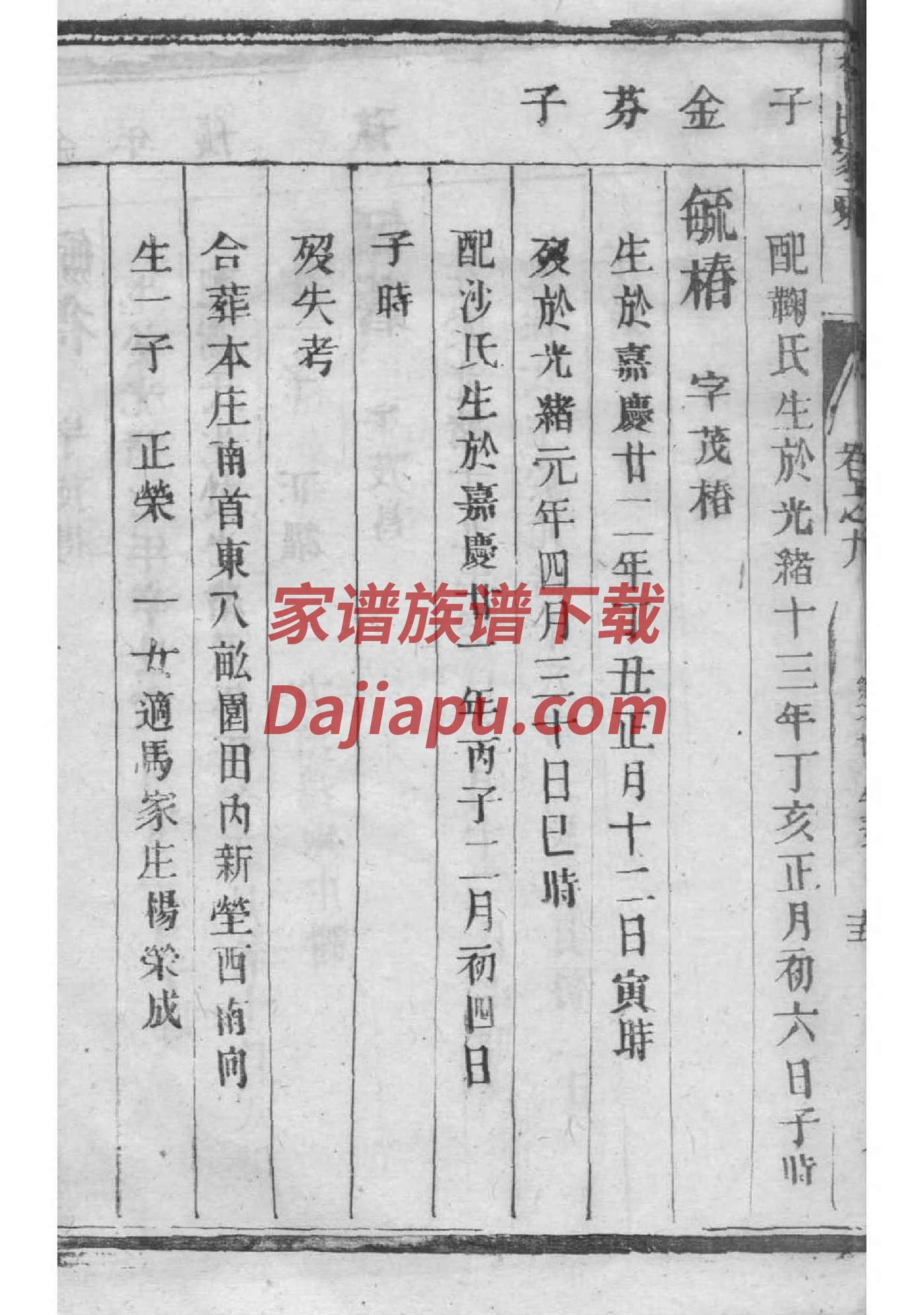 长孙氏族谱字辈大全