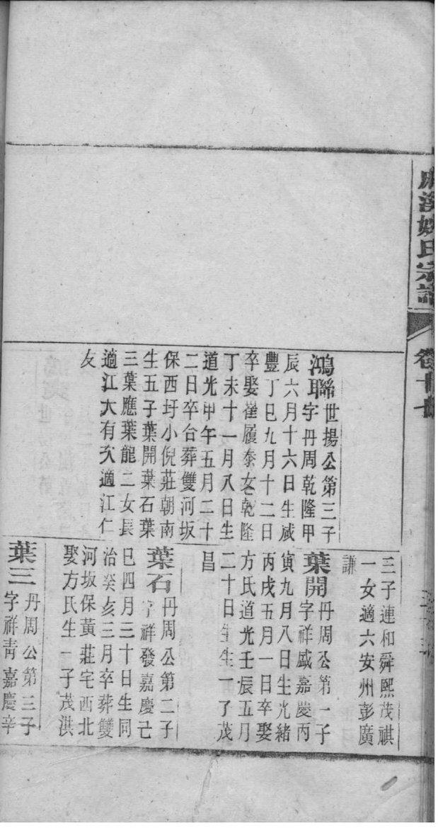 伍氏家谱字辈