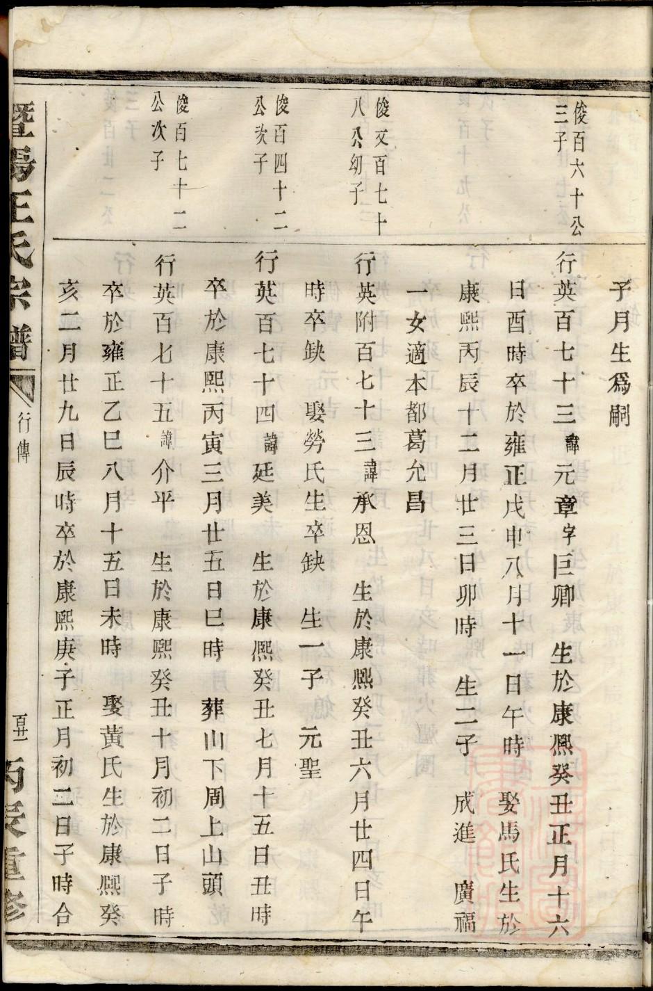 翟姓族谱字辈查询全部
