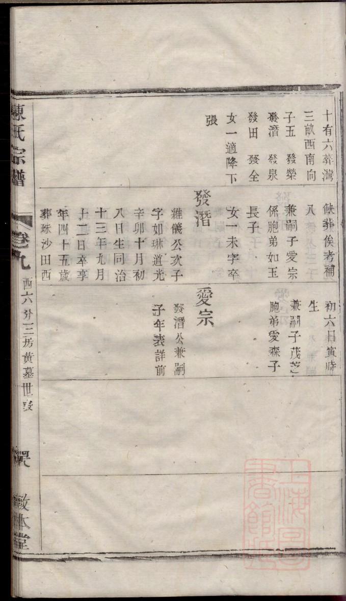 老式家谱挂画