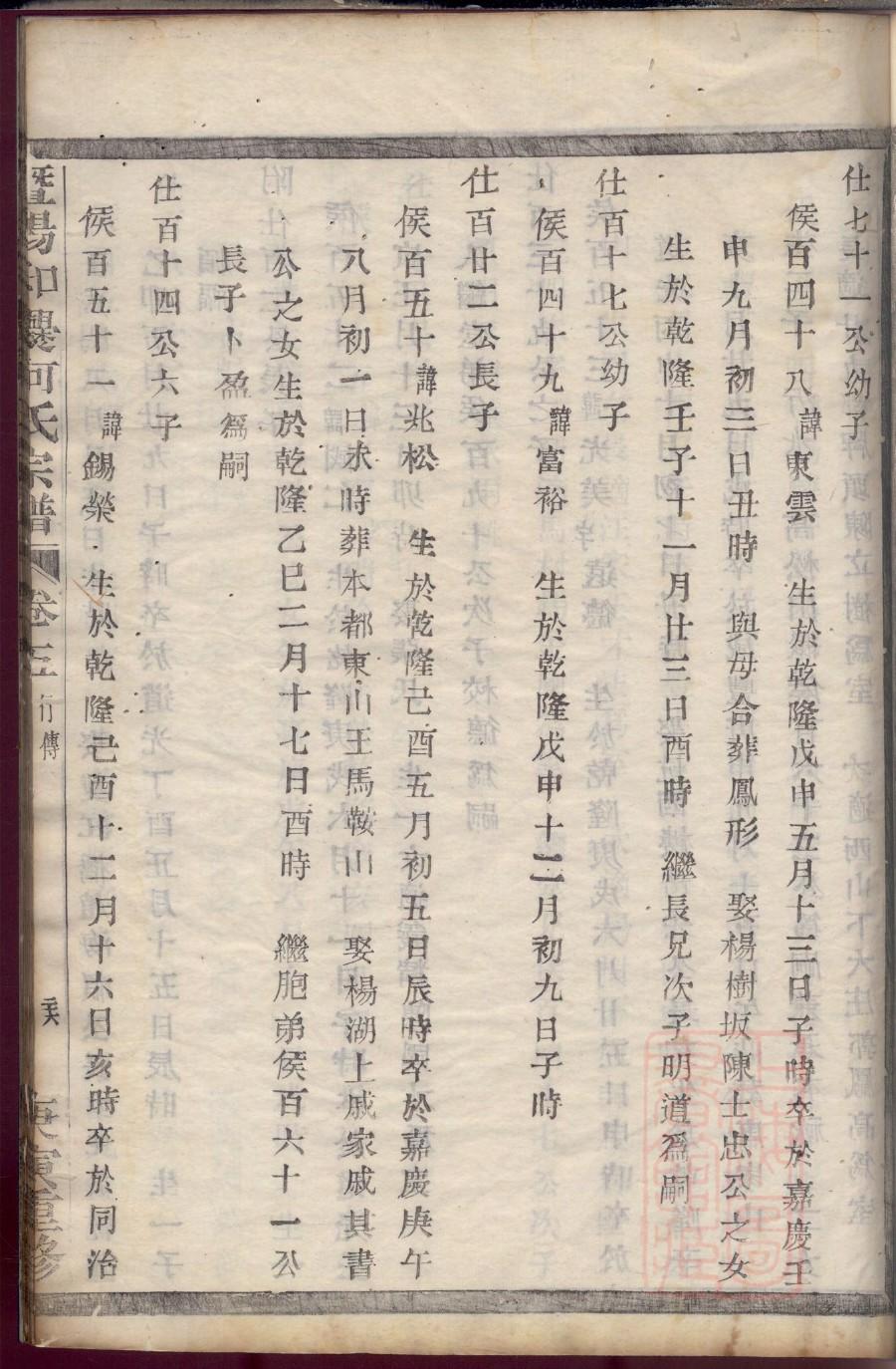 云南王家家谱