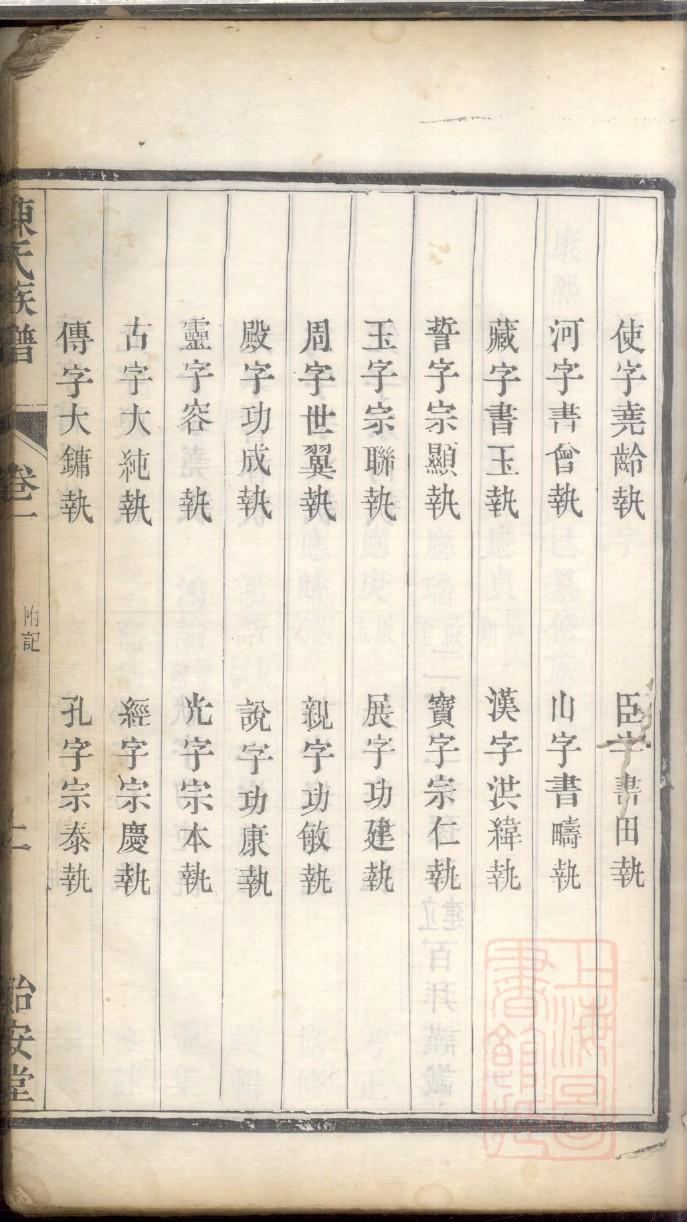 内蒙古侯氏家谱字辈