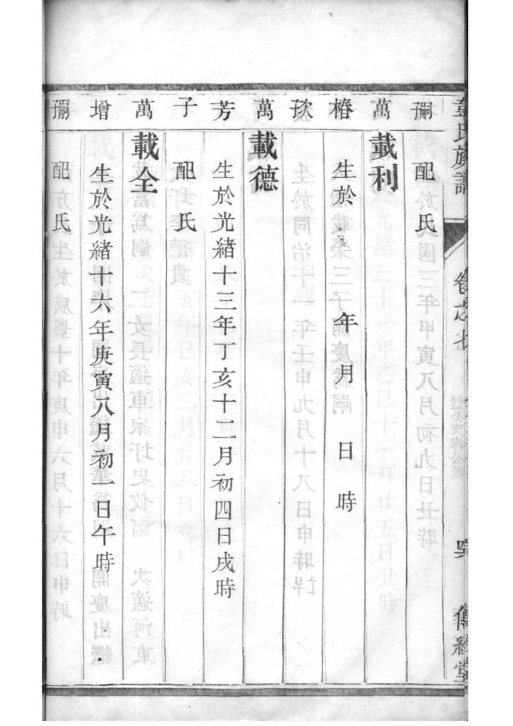 黄姓家谱辈分