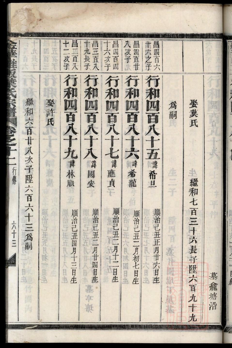 熊姓家谱辈分