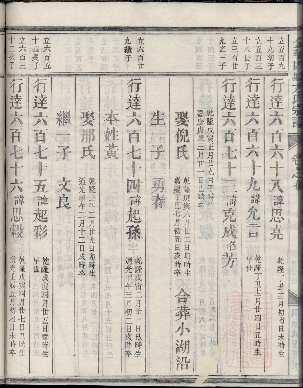 母氏家谱24个辈分
