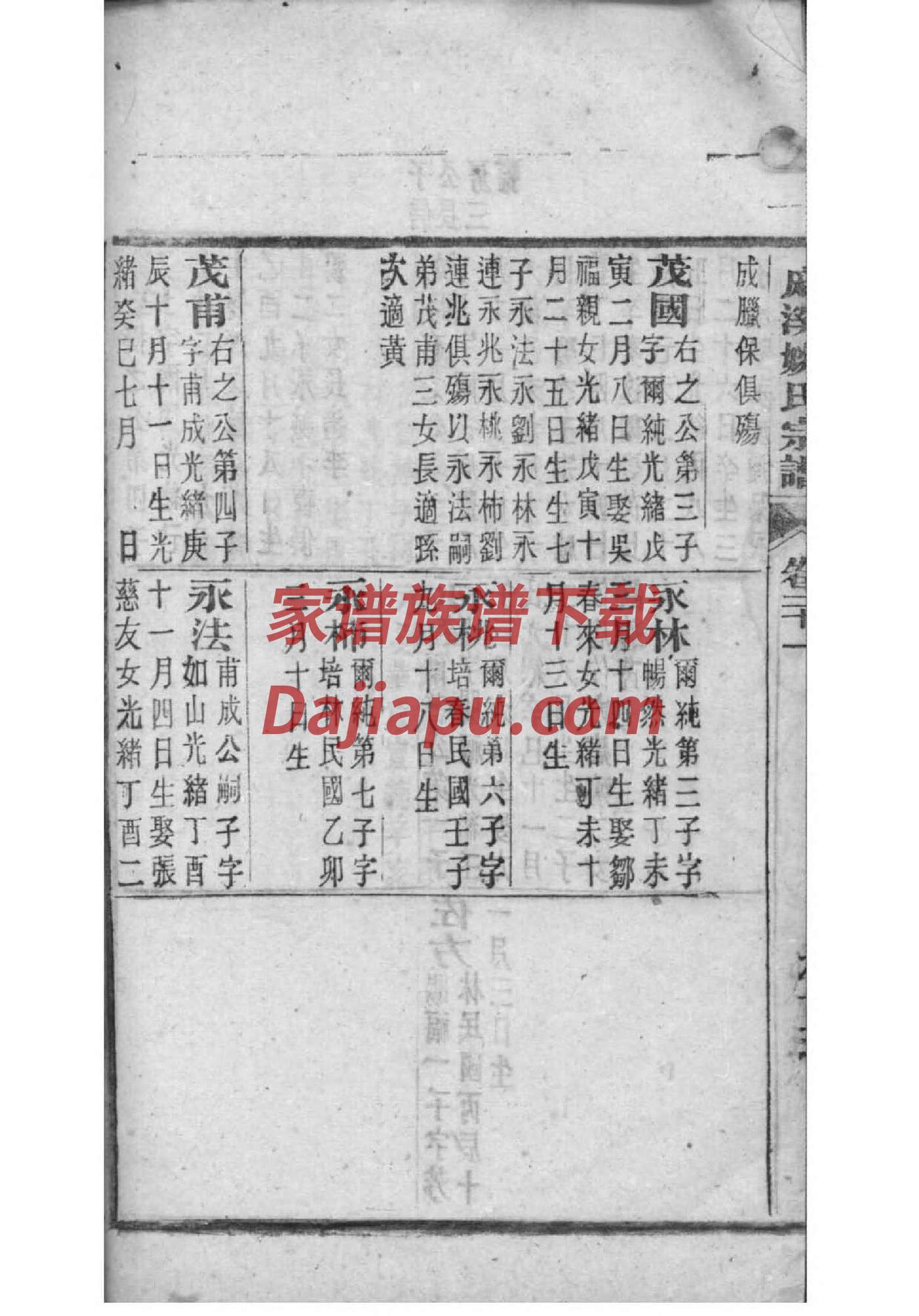 云南镇雄王氏家谱