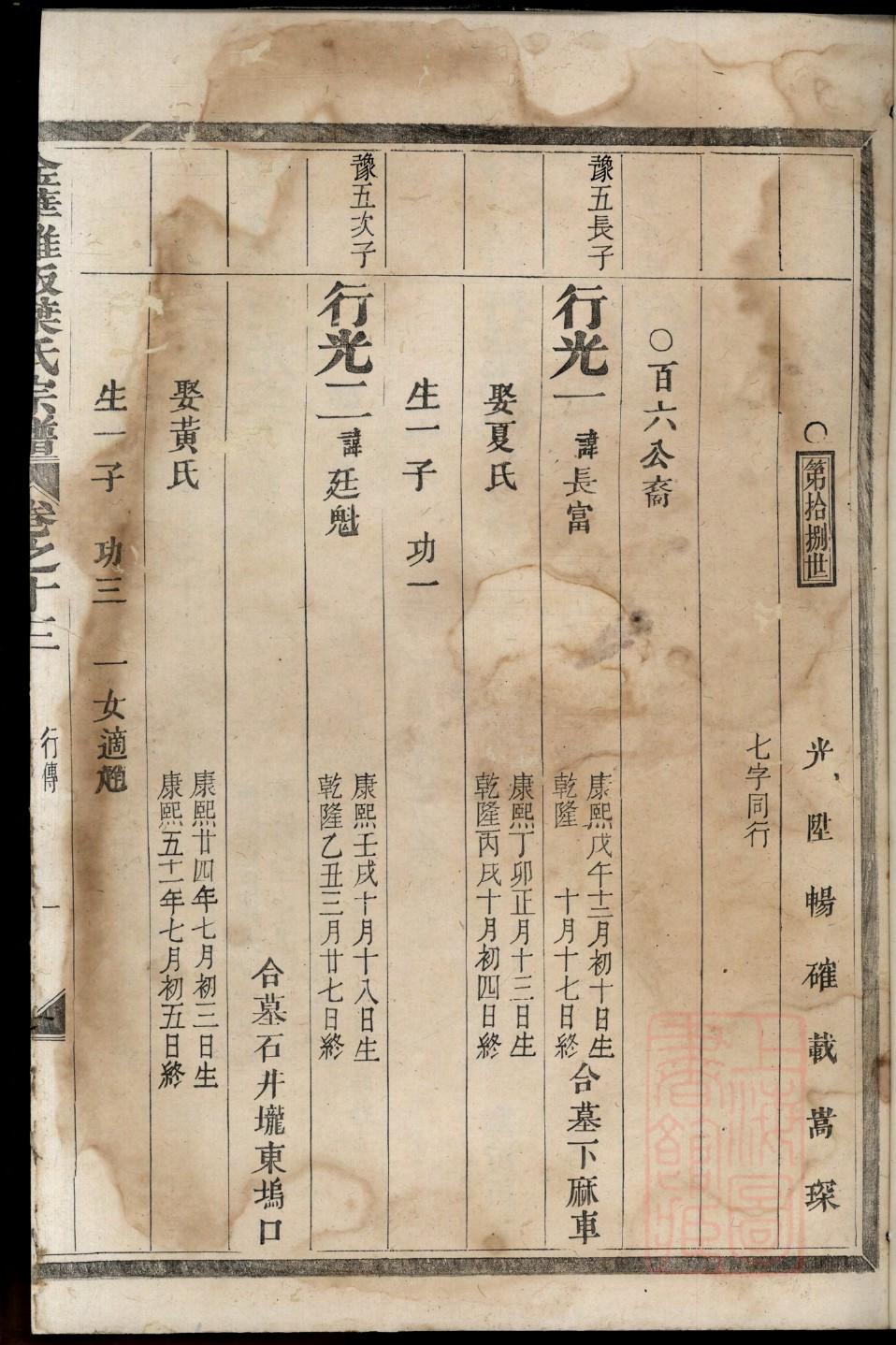凭姓家谱全部辈分大全